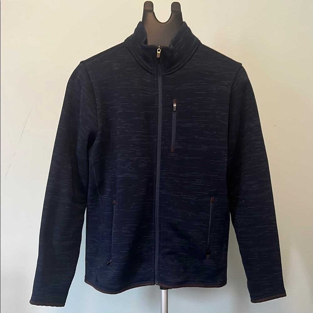 Men's Navy Full-Zip Fleece